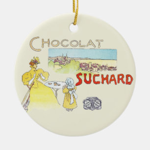 Franse chocolade Victoriaans Snoep Keramisch Ornament