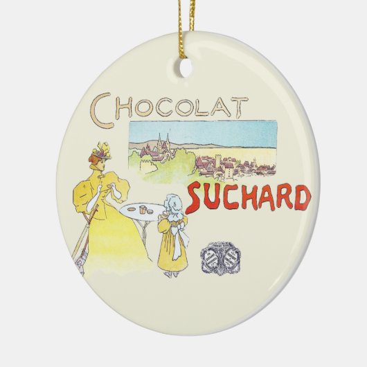 Franse chocolade Victoriaans Snoep Keramisch Ornament (Links)