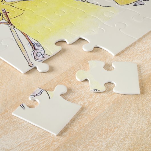 Franse chocolade Victoriaans Snoep Legpuzzel (Zijkant)