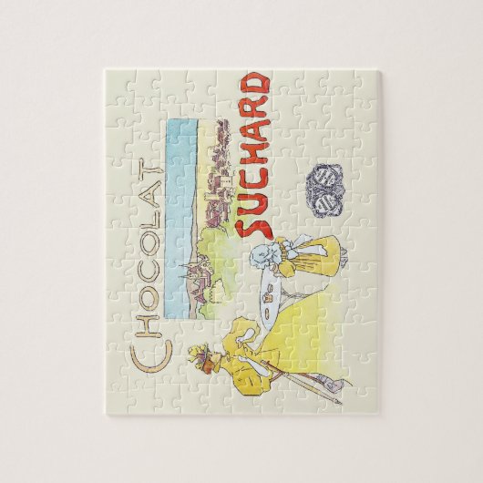 Franse chocolade Victoriaans Snoep Legpuzzel (Verticaal)