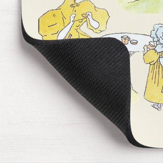 Franse chocolade Victoriaans Snoep Muismat (Hoek)