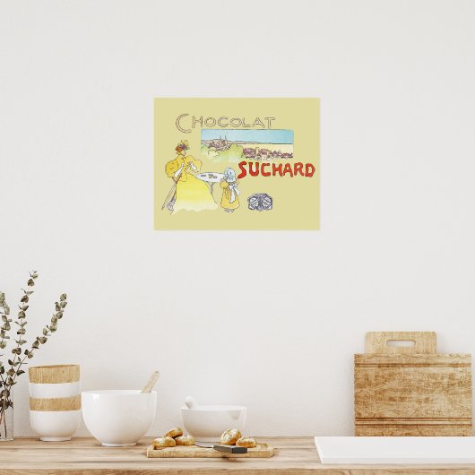 Franse chocolade Victoriaans Snoep Poster (Keuken)