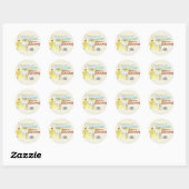 Franse Chocolade Victoriaanse Snoep Suiker Ronde Sticker (Vel)