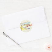 Franse Chocolade Victoriaanse Snoep Suiker Ronde Sticker (Envelop)
