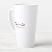 Franse Chocolade Vintage Paris Latte Mok (Linkerhoek)