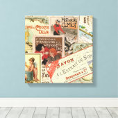 Franse chocoladereclame Canvas Afdruk (Insitu (Houten vloer))