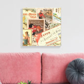 Franse chocoladereclame Canvas Afdruk (Insitu (Woonkamer))