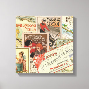  Franse chocoladereclame Canvas Afdruk