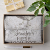 Franse cichorei HEN Grunge Ivory Decoupage Tissuepapier (Geschenk)