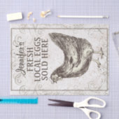 Franse cichorei HEN Grunge Ivory Decoupage Tissuepapier (Craft)