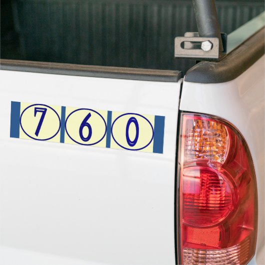 Franse cijfers Vinyl House Numbers Stickers (Op Truck)