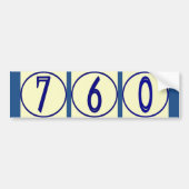 Franse cijfers Vinyl House Numbers Stickers (Voorkant)