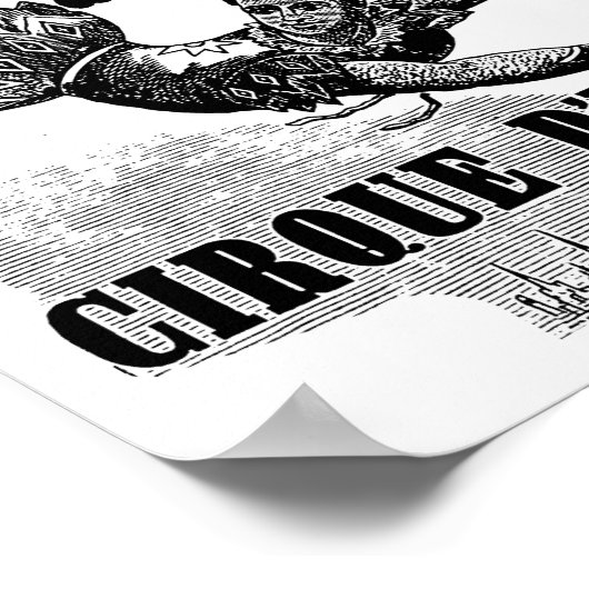 Franse Circus Acrobat poster  kunst (Hoek)