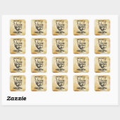 Franse Circus Acrobat vliegt kunst Vierkante Sticker (Vel)