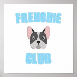 Franse club Franse buldog Liefhebbers Moeder Vader Poster