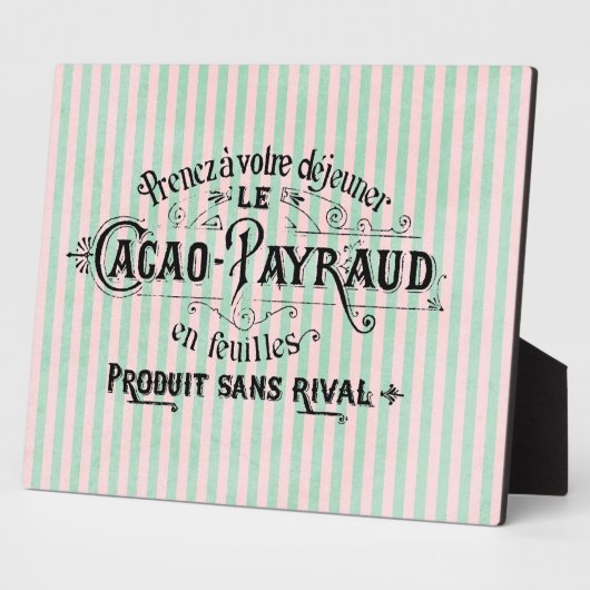  Franse Cocoa Powder Advertisement Fotoplaat (Zijkant)