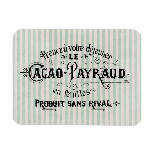  Franse Cocoa Powder Advertisement Magneet (Horizontaal)