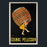 Franse cognac advertenties art deco Vintage Poster<br><div class="desc">REPRO. print van een adverteren (ads) poster ontworpen door Cappiello voor de Franse Cognac Pellisson Père & Co, circa 1907. Digitaal opgeknapt om de originele kleuren naar boven te halen, nog beter en zo veel mogelijk onvolkomenheden op te lossen. Dit kunststuk zou er geweldig uitzien als het in huis, kantoor,...</div>