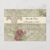  Franse Collage Save the Date Aankondigingskaart (Voorkant)