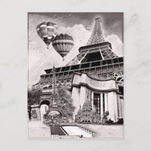 Franse collage v1 briefkaart