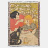 Franse Compagnie van Chocolade en Thee, Art Nouvea Deken (Voorkant Verticaal)