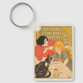 Franse Compagnie van Chocolade en Thee, Art Nouvea Sleutelhanger (Voorkant)