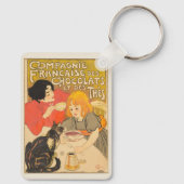 Franse Compagnie van Chocolade en Thee, Art Nouvea Sleutelhanger (Achterkant)