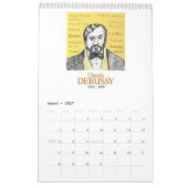 Franse componisten - Wall Calendar Kalender (Mar 2027)