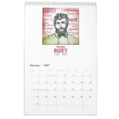 Franse componisten - Wall Calendar Kalender (Feb 2027)