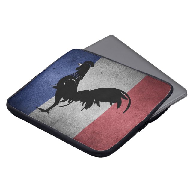 Franse coq laptop sleeve (Voorkant top)