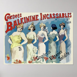  Franse Corsets en Poster