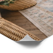 Franse cottage badkamer muurdecoratie poster (Hoek)