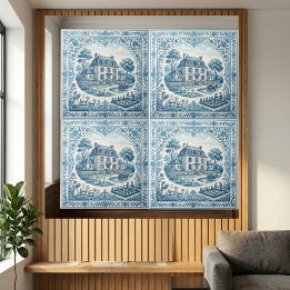 Franse Cottage Luxe Bloemrijke Frame Landelijke Wo Tegeltje