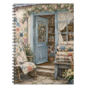 Franse Cottagecore Dekbed Winkel Watercolor Notitieboek