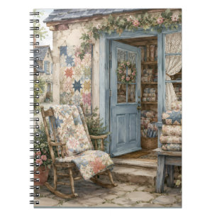 Franse Cottagecore Dekbed Winkel Watercolor Notitieboek