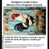 Franse Country Barnyard Rooster DB7R Decoupage Tissuepapier