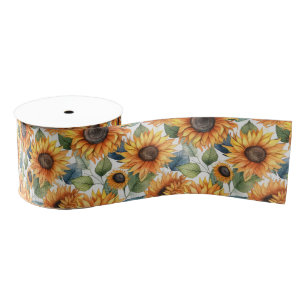 Franse Country Decor Gele Zonnebloemen Grosgrain Lint
