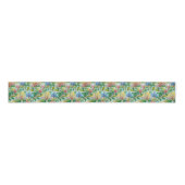 Franse Country Decor Honeysuckle bloemen Grosgrain Lint (Voorkant)