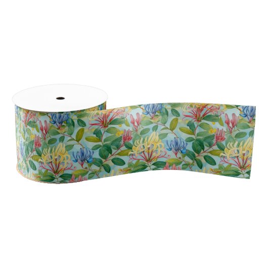 Franse Country Decor Honeysuckle bloemen Grosgrain Lint (Spoel)