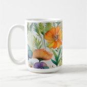 Franse Country Decor Waterverf Wildflowers Koffiemok (Links)
