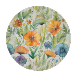 Franse Country Decor Waterverf Wildflowers Snijplank