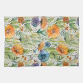 Franse Country Decor Waterverf Wildflowers Theedoek (Horizontaal)