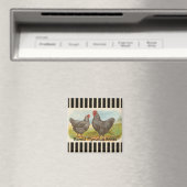 Franse Country Rooster Hen Poultry Koelkast Magnee Magneet (Insitu (Vaatwasser))