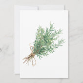 Franse Country Rosemary Springs met Twine Wedding Kaart (Achterkant)