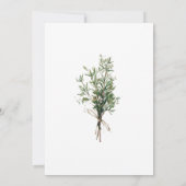 Franse Country Rosemary Springs met Twine Wedding Kaart (Achterkant)