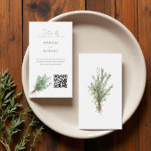 Franse Country Rozemarijn Rustieke Botanische Huwe Informatiekaartje