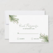 Franse Country Rozemarijn Springs met Twine RSVP Kaartje (Voorkant)