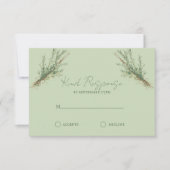 Franse Country Rozemarijn Springs met Twine RSVP Kaartje (Voorkant)