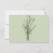 Franse Country Rozemarijn Springs met Twine RSVP Kaartje (Achterkant)