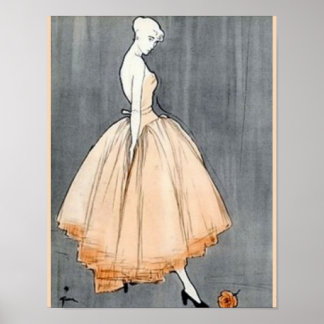  Franse couture uit de jaren veertig Poster